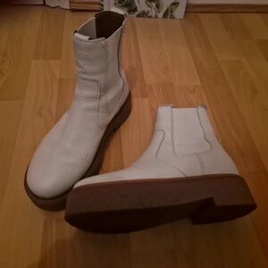 Marks & Spencer White Ankle Boots
